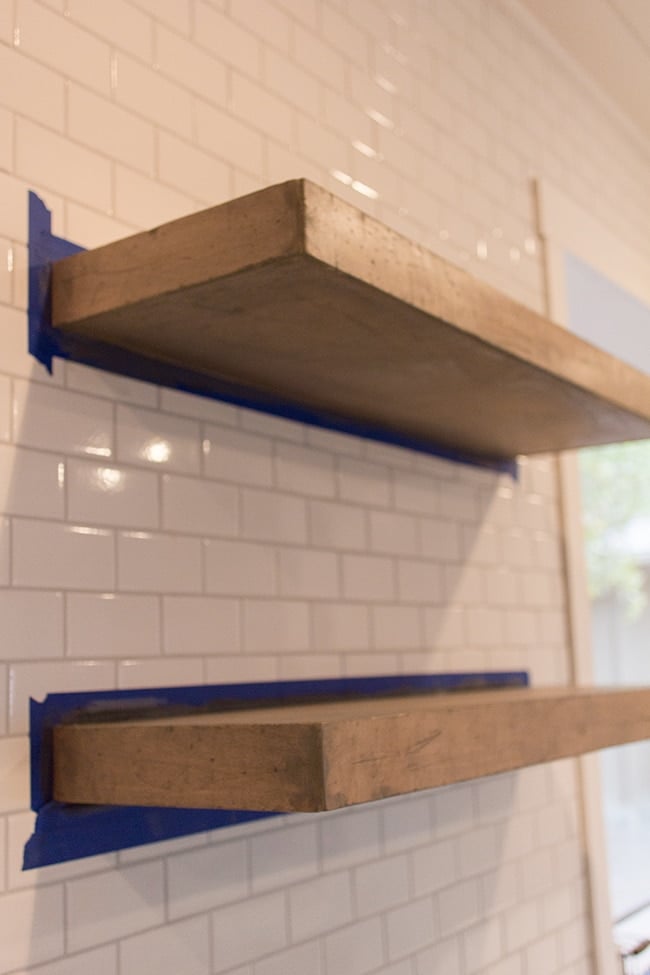Kitchen Chronicles Diy Floating Rustic, Reclaimed Wood Floating Shelves Diy