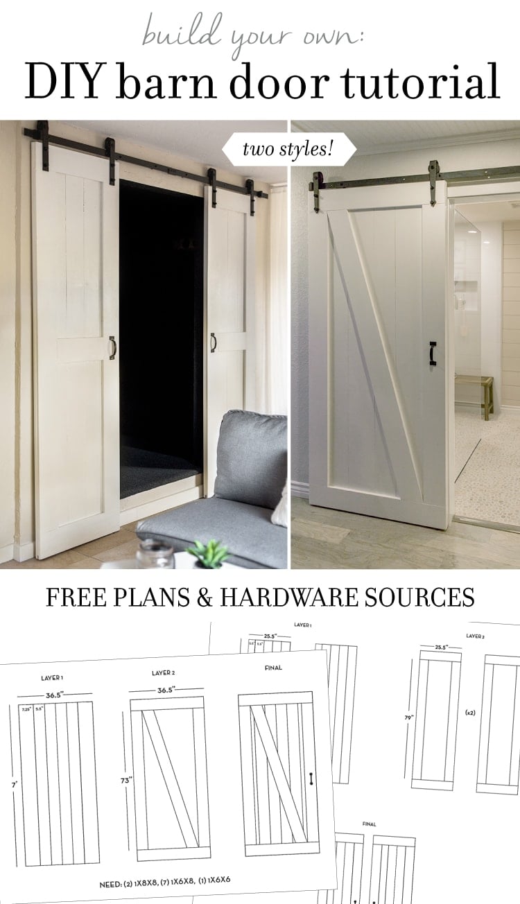 Build Your Own Sliding Barn Door| Barn Door, Sliding Barn Door, DIY Sliding Barn Door, How to Make Your Own Sliding Barn Door, DIY Home, DIY Home Decor Projects, Home Improvement Projects and Hacks, Popular Pin