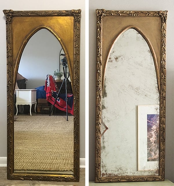 How To Antique A Mirror Tutorial, How To Do Mirror Painting