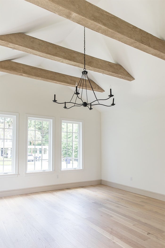 Faux Wood Beams Heights House - Lights On Ceiling Beams