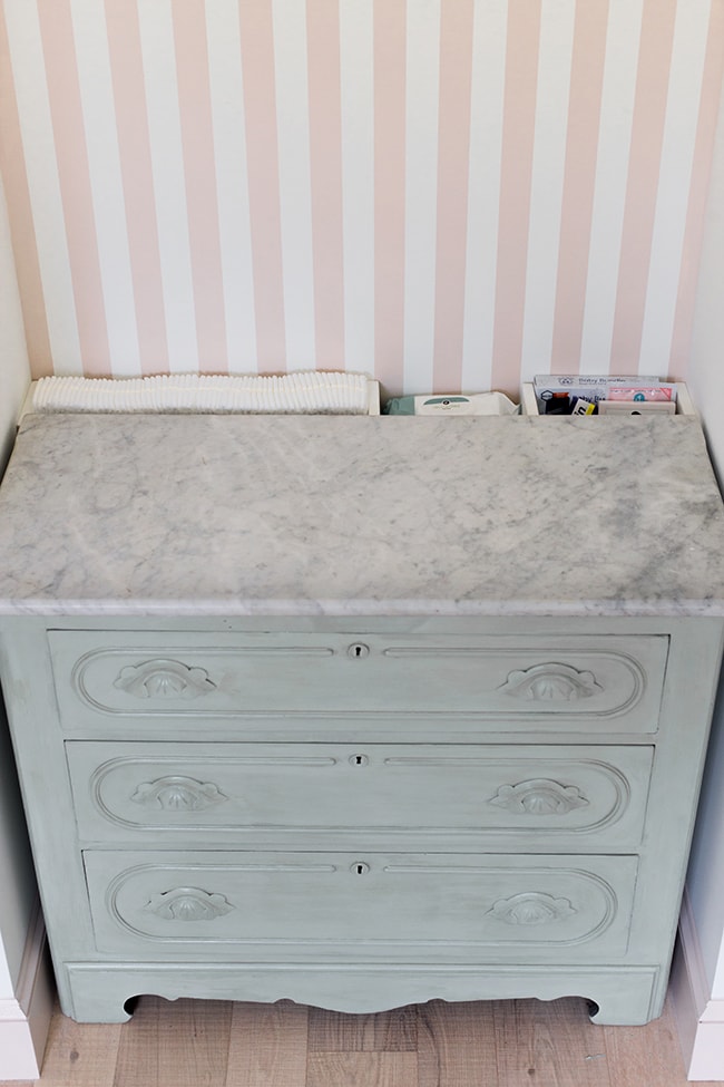 Nursery Changing Station Diy With, Can I Use A Dresser As Changing Table