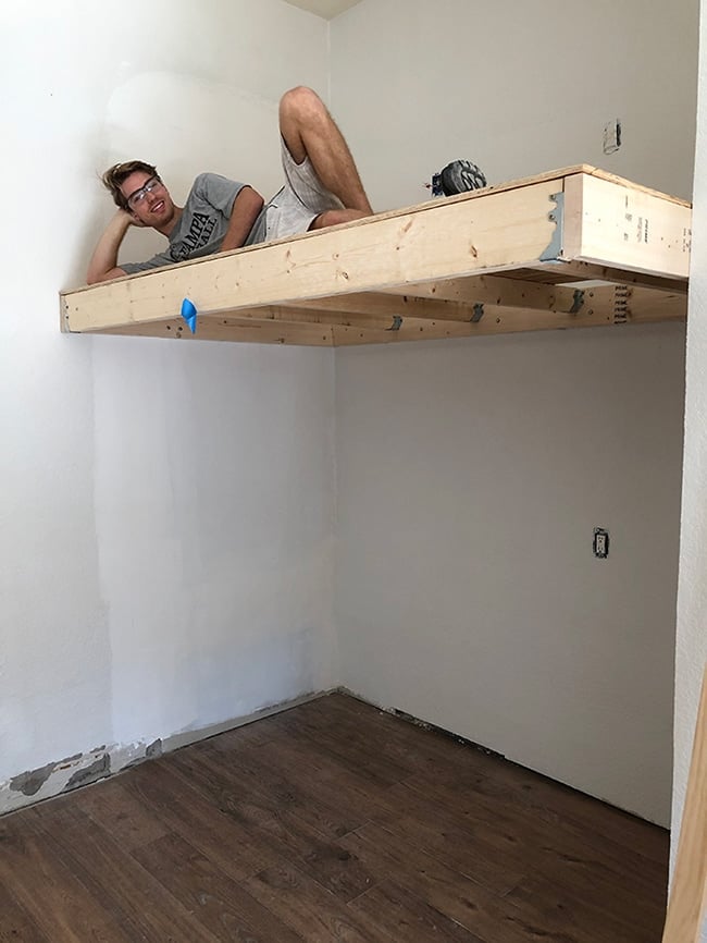 Diy Loft Bed, How To Build An Elevated Bed Frame