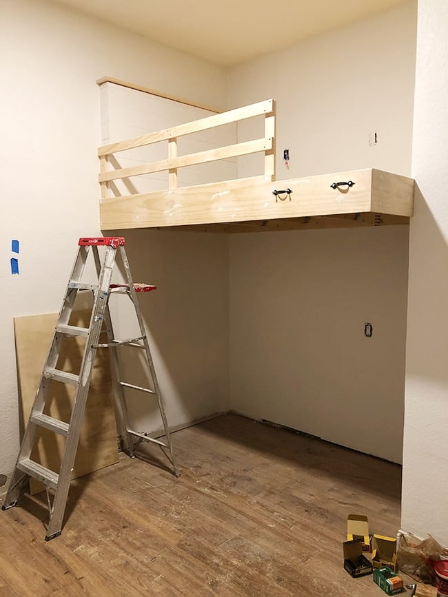 wall mounted loft bed