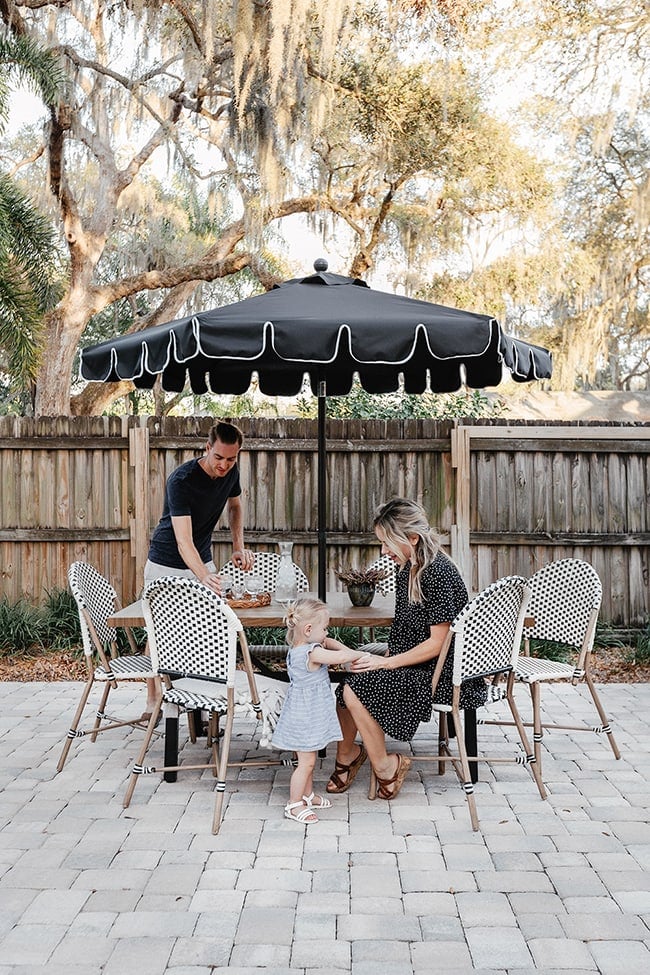 French Bistro Inspired Patio Dining - Budget Patio Dining Sets